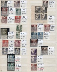 EAST GERMANY DDR 1948 – 1954 PERSONALITIES 29 USED STAMPS