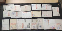 WW2 WWII Vintage Antique German Pre-Stamped Postcards w WAFFEN Elite ink stamps