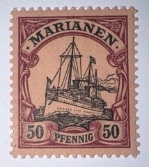 Travelstamps: GERMANY MARIANEN STAMPS Kaiser’s Yacht Mint OG H 50p UNWMK