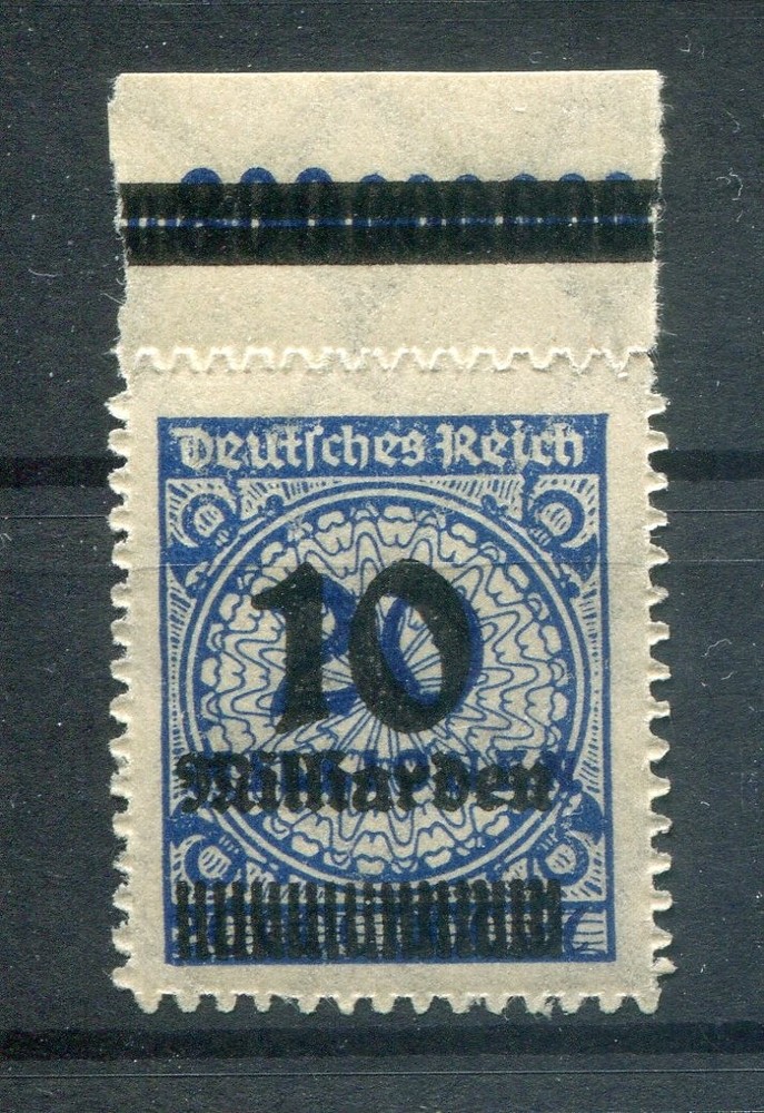 DR-Infla OPD Munich 335B POR-B Upper Edge ** MNH Post Fresh 60EUR (78336