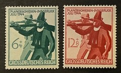 Travelstamps: 1944 Germany Stamps Scott #B278-B279 Soldier & Tirolese Rifleman