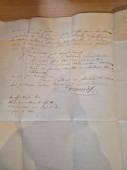 1874 postal history letter cover Letter sheet to montpellier france.contraband