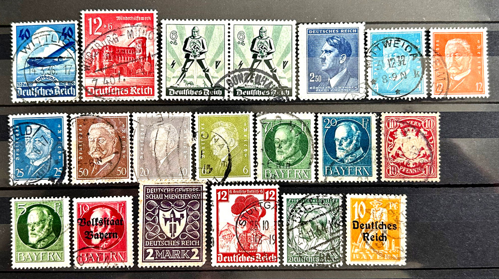 German Reich Stamps – Lot of 20 Stamps used /317