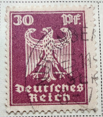 Germany Lot of 19 Stamps – 1924-28 (Scott Catalog 330-349) – RARE ITEMS in LOT!