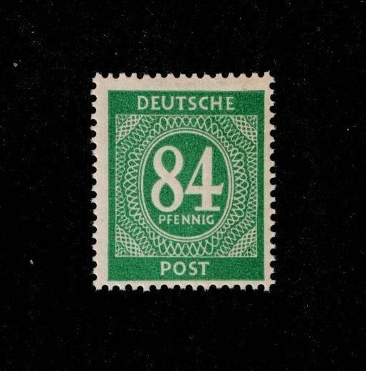 MNH Stamp Sc 555 1946 Post WWII Germany Large numeral From mint sheet