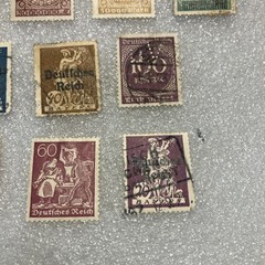 20 USED/HR mixed Deutsches Reich/Germany/Bayern Stamps; 1933- 1945; $1 Ships.