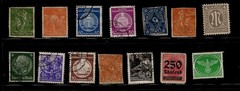 Job Lot ot 46 German Stamps 1920’s-1980’s Some Over Prints Bundle Mixed VFU