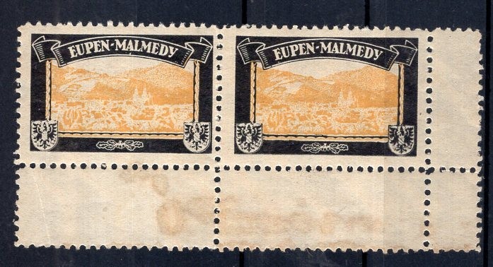 BELGIUM, EUPEN & MALMEDY, PAIR CINDERELLAS, M NO GUM