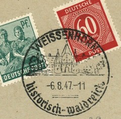 Weissenhorn 1947 Registered Cover Historic Waldreich Special Postmark Germany