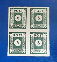 Germany Stamps Allied Occupation 4x 6 Pfennig 1945 Block SBZ Mi. Nr. 43 (19785)