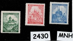 MNH Stamps Prague Castles & Cathedrals WWII Germany Occupation of BaM #2430