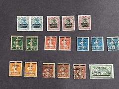 Memel 1920 Stamps-See description For Cat No, Condition & Quantity