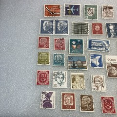 30 USED/Cancel mixed West Germany Deutsche Bundespost 1950-1990 Stamps. $1Ships.