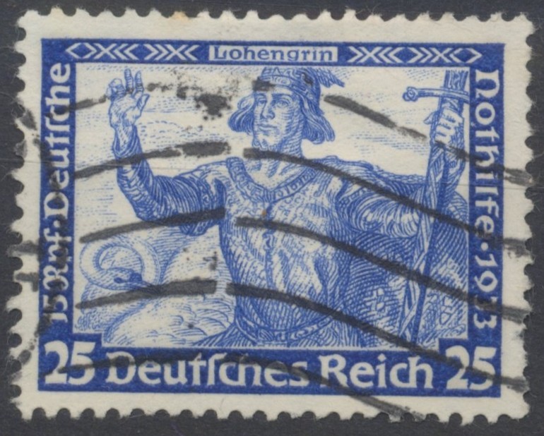 Germany Stamps 1933 Welfare Fund Wagner’s Operas 25 + 25 ultramar SG520 CV £65