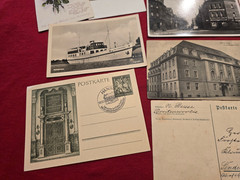 Lot of 12 German Postcards 1930s–1940s Feldpost & Third Reich Era Stamps