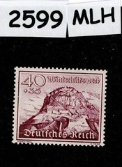 Mint MLH stamp Scott B168 1939 Winter relief Culture fund Germany #2599