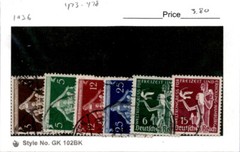 Germany, Postage Stamp, #473-476 Used, 1936 Municipalities (AJ)