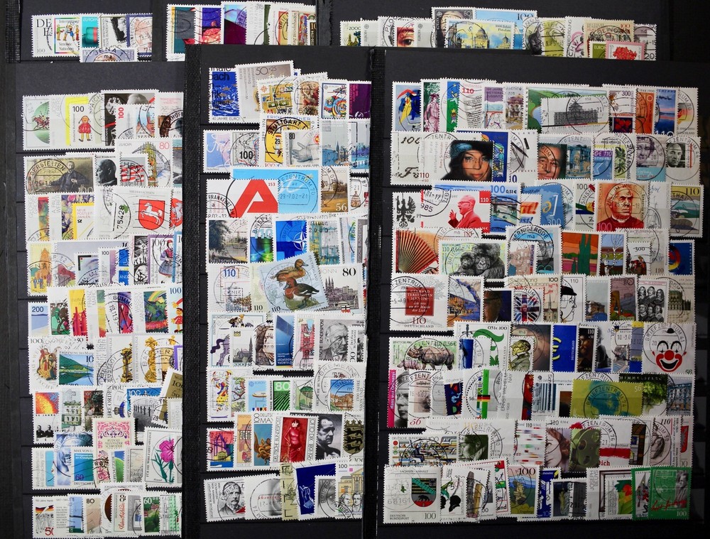 WEST GERMANY collection of 643 different used commemoratives, see description
