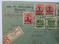 Germany 2 Million Over 200 Marks 800 Thousand Over 500 COVER Bismark Sachsen Mag