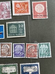 West GERMANY 1957 Used 26 Pcs Stamps,VF Condition,see Photos
