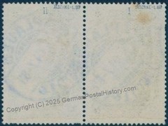 Germany 1900 Reichspost 3 Mark Types II+I Pair Expertized 95826