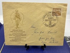 1954 GERMANY „Value of the Building“ series, special Berlin Cancel.