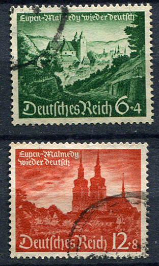 German Reich WW II : Eupen and Malmedy set from 1940 – used
