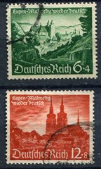 German Reich WW II : Eupen and Malmedy set from 1940 – used