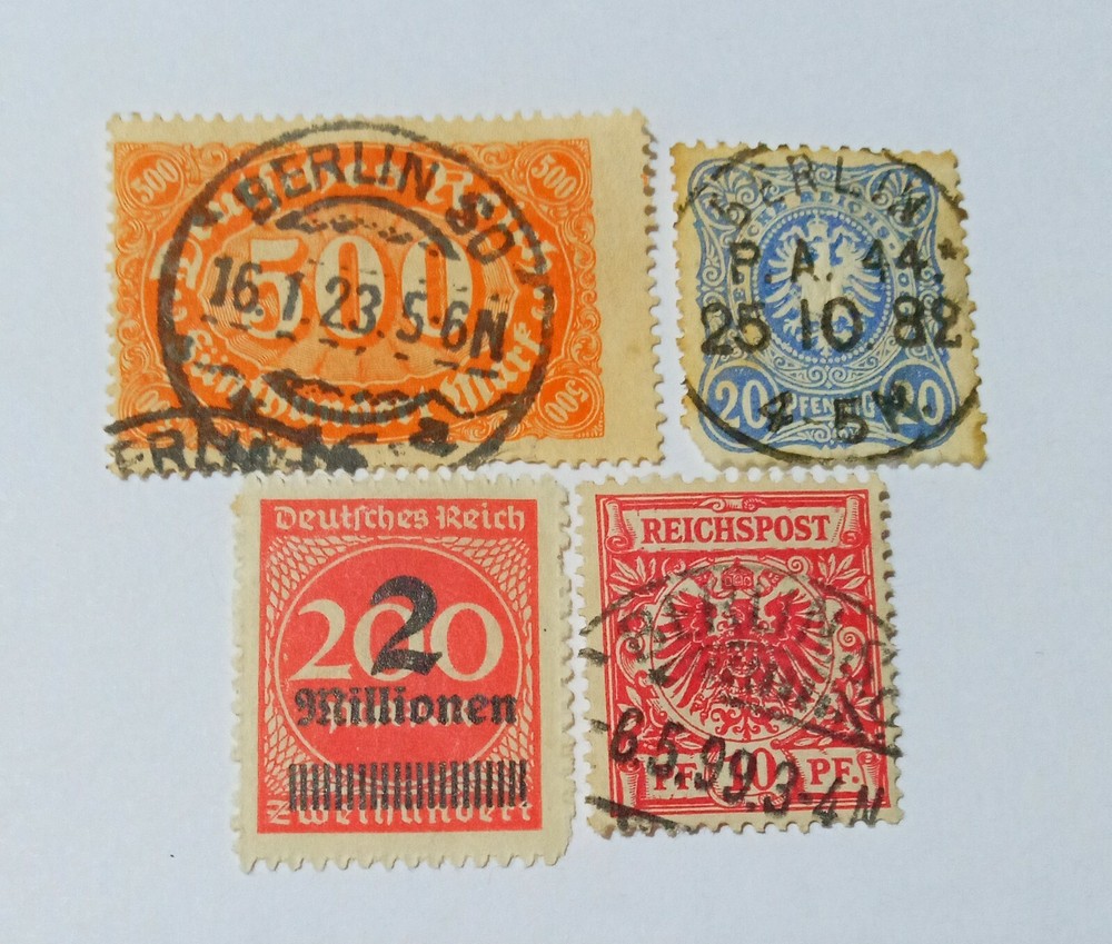 Germany stamps Germany Empire Reichspost 1875 1889-1900 1922-1923