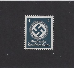 MNH stamp Sc 081 1934 PF04 Large Swastika Third Reich era Germany Official