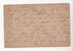 GERMANY TO SWITZERLAND 1898 5PF. WURTTEMBERG POSTAL CARD WITH „T“ MARKING