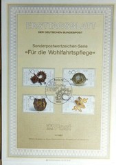 1987 Germany FDC ETB/FDC Welfare Card