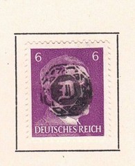 Lobau – 1945 Mi. 7b, 6pf Portrait with obliteration, MH