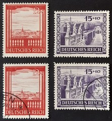 Germany Third Reich 1941 SG790-1 12pf rose-red & 15pf violet, Vienna Fair MNH/FU