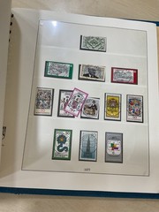 German stamps. 1973 – 1977 colour preprinted Linder album. Used. C409