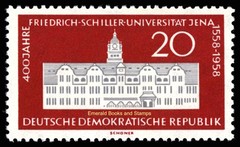 EBS East Germany DDR 1958 – Schiller University, Jena – Michel 647-648 MNH**