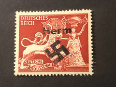 Germany WWII propaganda fantasy ovpt (HERM) 6+4 Rpf. MH #326