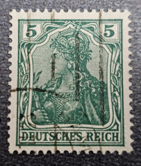 Stamp Germany Deutsches Reich Germania 5 Pfennig 1905 Mi. Nr. 85 [🇩🇪39671-17]