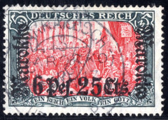 GERMANY OFFICES IN MOROCCO 1911 SCOTT #54, 56, 57 USED MI. #55, 56, 57 CERTIFIED