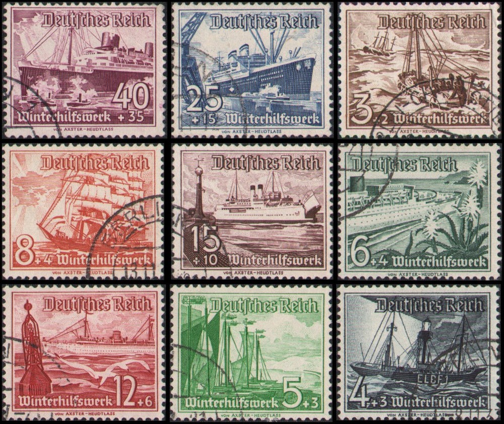 Germany #B107-B115 set Used