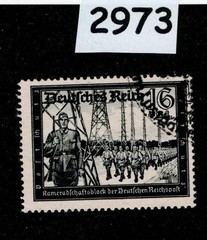 Used stamp B156a 1941 Postal & Hitler’s Cultural Fund charity Germany #2973