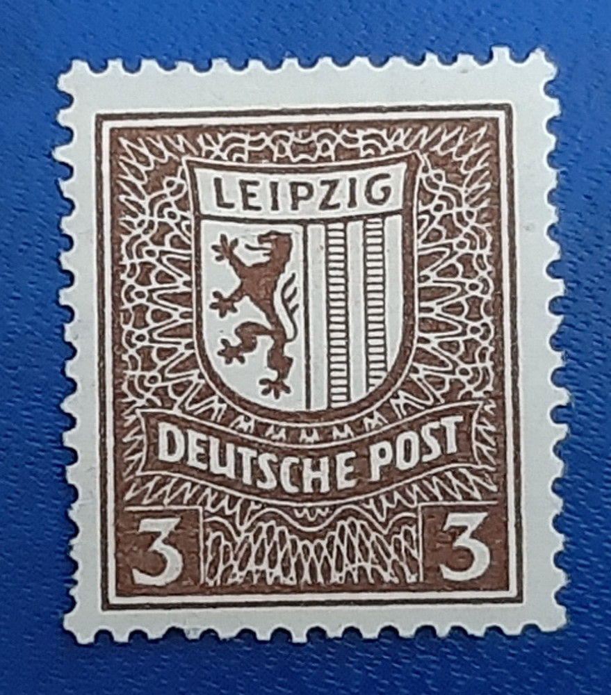 Germany Stamp West Saxony 3 Pfennig 1946 Leipzig SBZ Mi. Nr. 150 (21238)