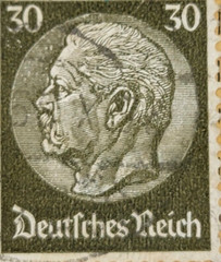 GERMANY ~ Deuirches Reich ~ Green Stamp 30 Heller ~ Cancelled/Posted ~ B304