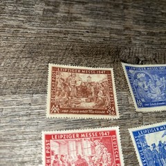 Germany 1947, 1948 Lightly Hinged Set Of 6 OG, Leipziger Messe Trade Fair