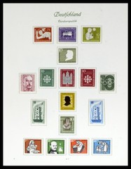 GERMANY 1948-1982 BRD BERLIN MNH MH Used in 3 BOREK Album Stamp Collection