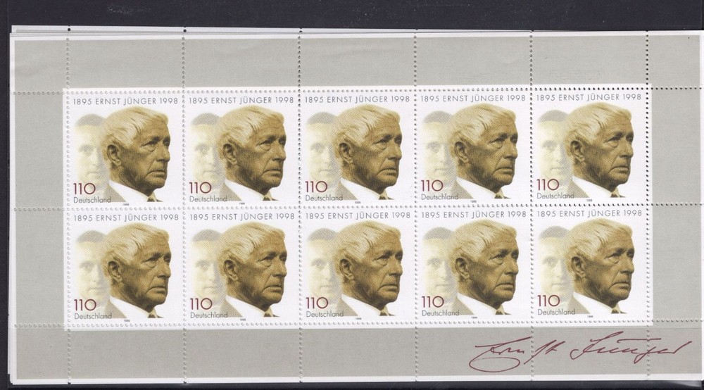 Germany, miniature sheet 1998 Michel No. 1984 mint