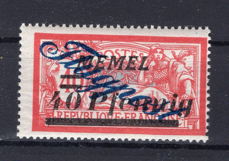 Memel 72III ABART MNH Postfrisch BPP Signature 20EUR Echt Briefmarke