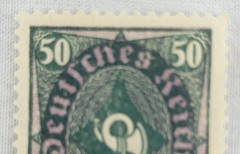 GERMANY ~ Deutrches Reich ~ Green Stamp 50 Mark ~ Posted ~ c.1922 ~ B193