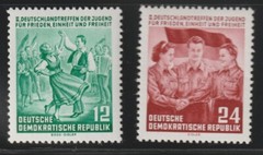 Germany-DDR 1954 Sc # 210-11 German Meeting for Peace MNH OG