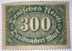 Travelstamps: 1922 Germany Stamps Deutsches Reich 300 Mark Mi. Nr. 249, MNH